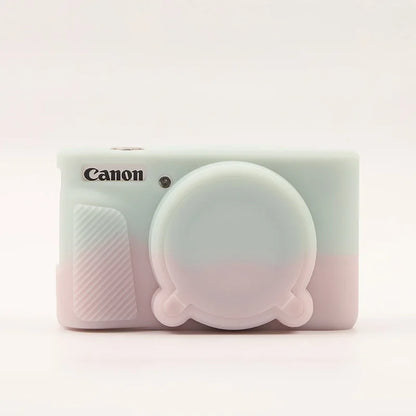 Housse de protection en silicone anti-choc pour Canon PowerShot SX740 / SX730