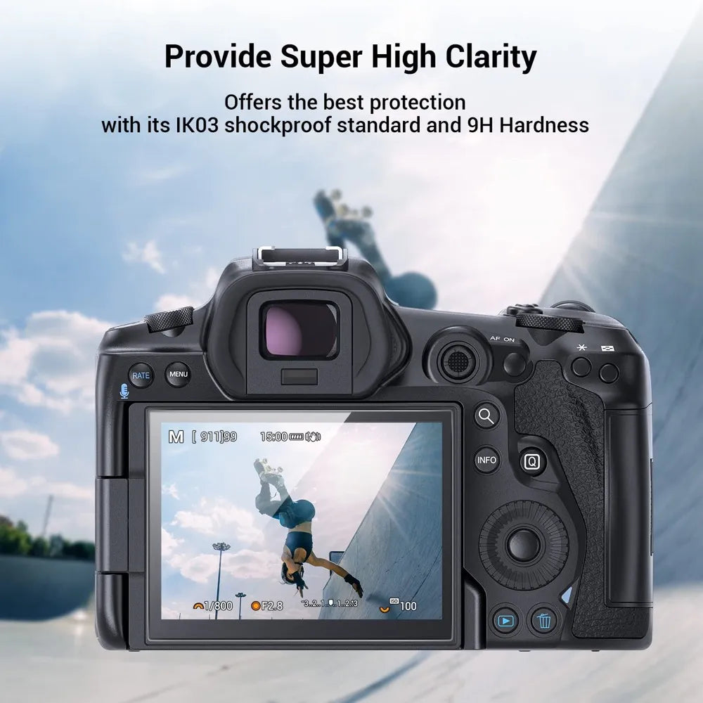 Protection d'écran verre 2* pour Canon EOS R8 R7 R6 Mark II R50 R10 R5 R3 RP