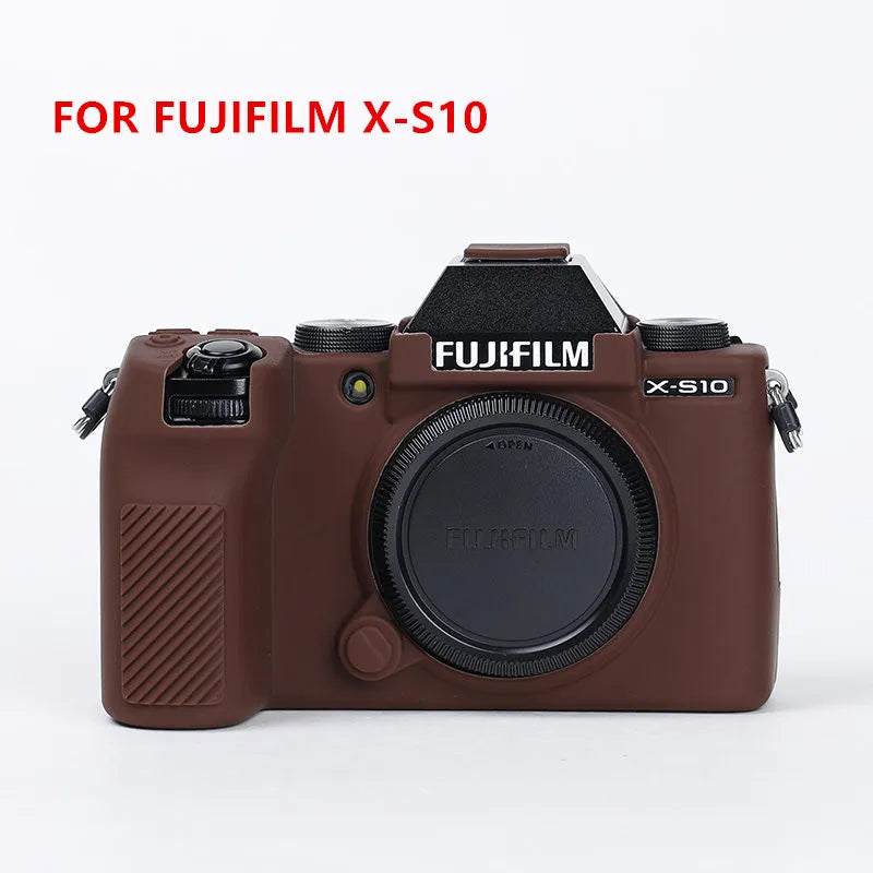 Housse silicone de protection anti-choc pour Fujifilm X-S10 XS10 X100V X-T200 X-T100 XT200 XT4 X-T4 X-T3 X-T30 XT30 X-A7 XA7 X-T20 X-T10 XT100