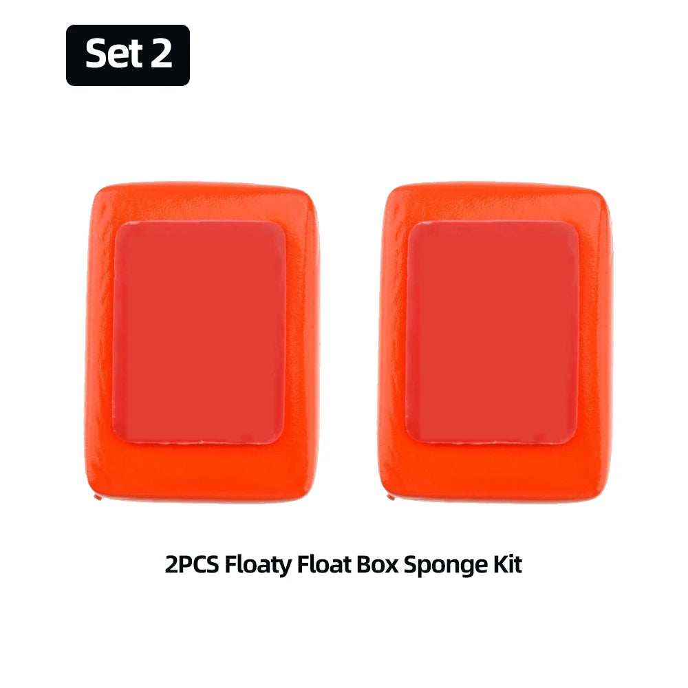 Boîte flotteur avec adhésif pour GoPro Hero 13 12 11 10 9 8 7 6 5 DJI Action 5 4 3 Insta360 X4 X3 AKASO SJCAM EKEN