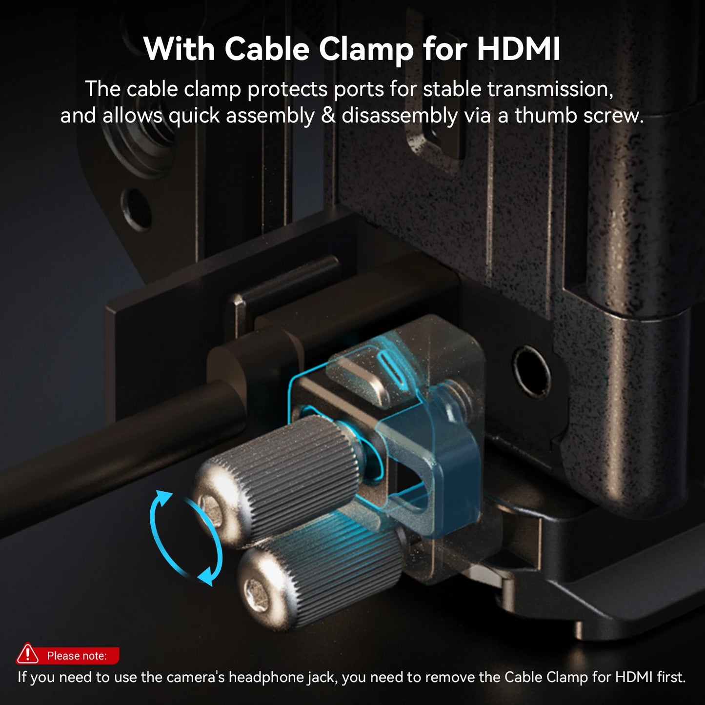 Cage SmallRig pour Sony Alpha 6700 Plaque de fixation rapide intégrée pour Arca avec serre-câble pour HDMI