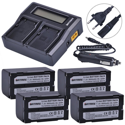 BATTERIE Batmax Li-ion BDC70 + chargeur rapide lcd en option pour chargeur Topcon pour GTS 900 et GPT 9000...