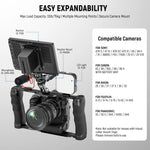 Cage universelle + poignée Neewer ARRI 3/8 ", plate-forme vidéo, base de type Arca