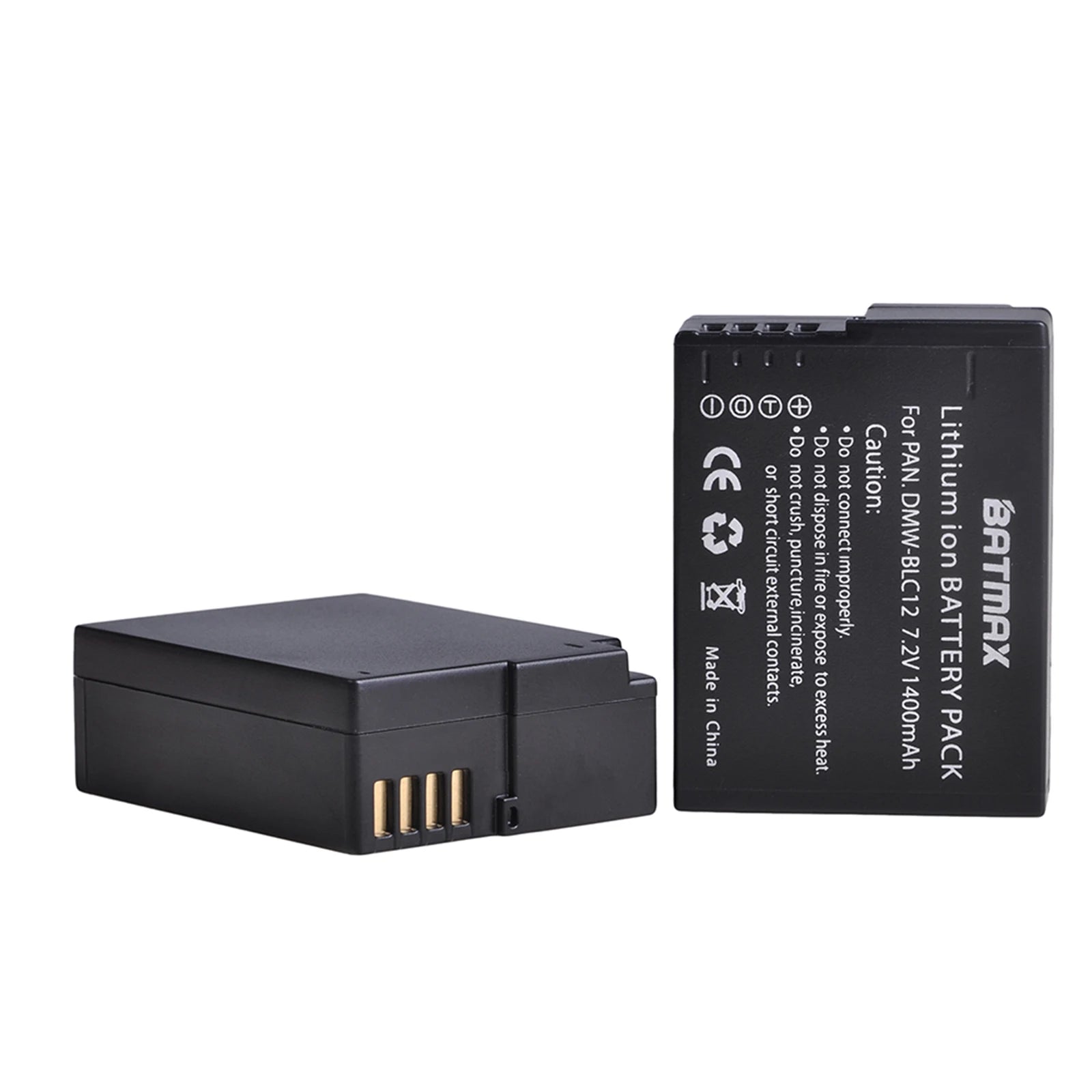 Batterie Batmax 1400mAh DMW-BLC12 BLC12 + Chargeur pour Panasonic Lumix DMC-G7, DMC-G85, DMC-G95, DMC-FZ1000, DC-FZ1000 II