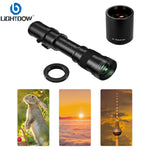 Objectif Lightdow 420-800mm F8.3 téléobjectif manuel Zoom avec convertisseur 2X pour appareils photo Canon Nikon Sony Pentax Fujifilm