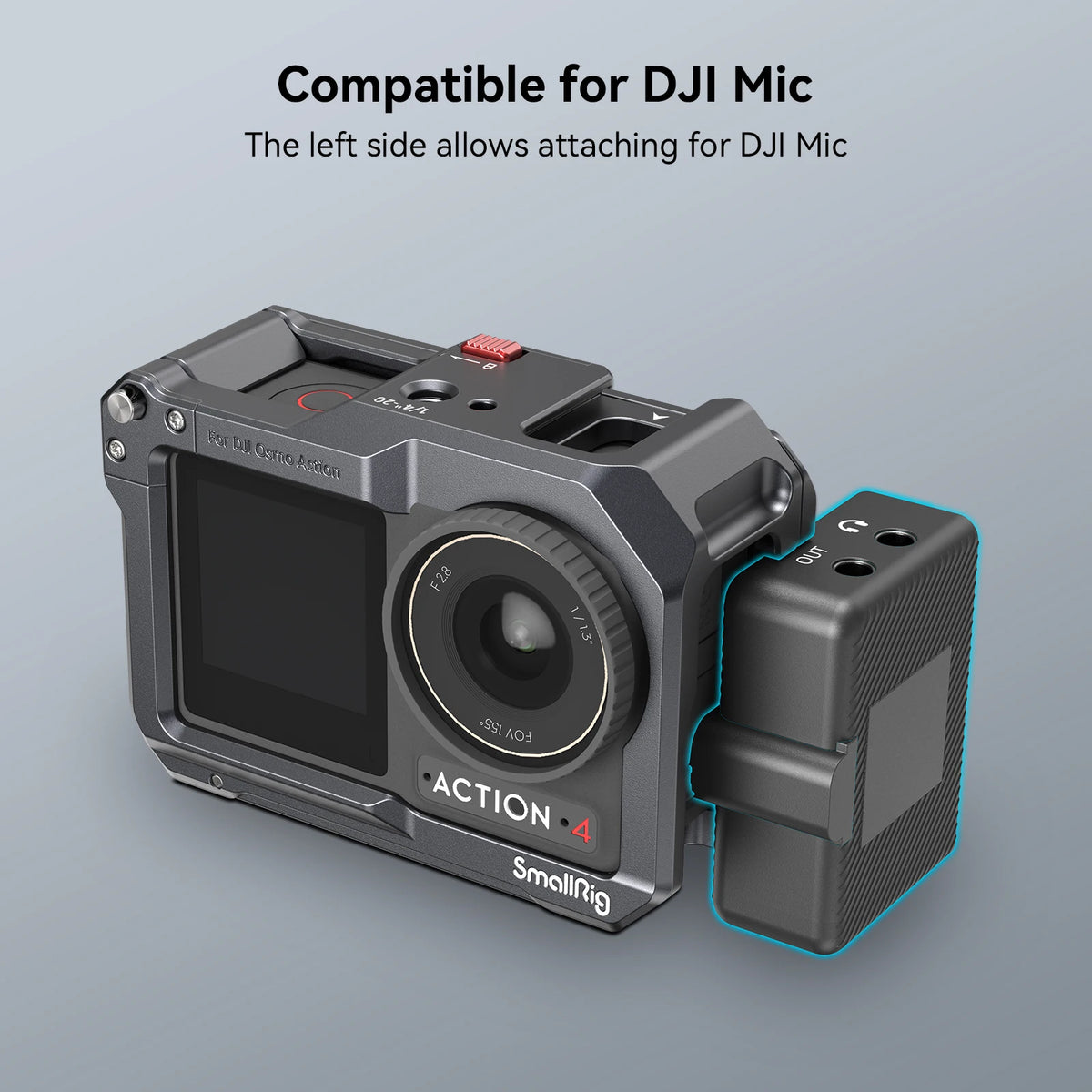 Cage SmallRig 4119C pour DJI Osmo Action 5 Pro / 3/4 étui de caméra , cadre de protection