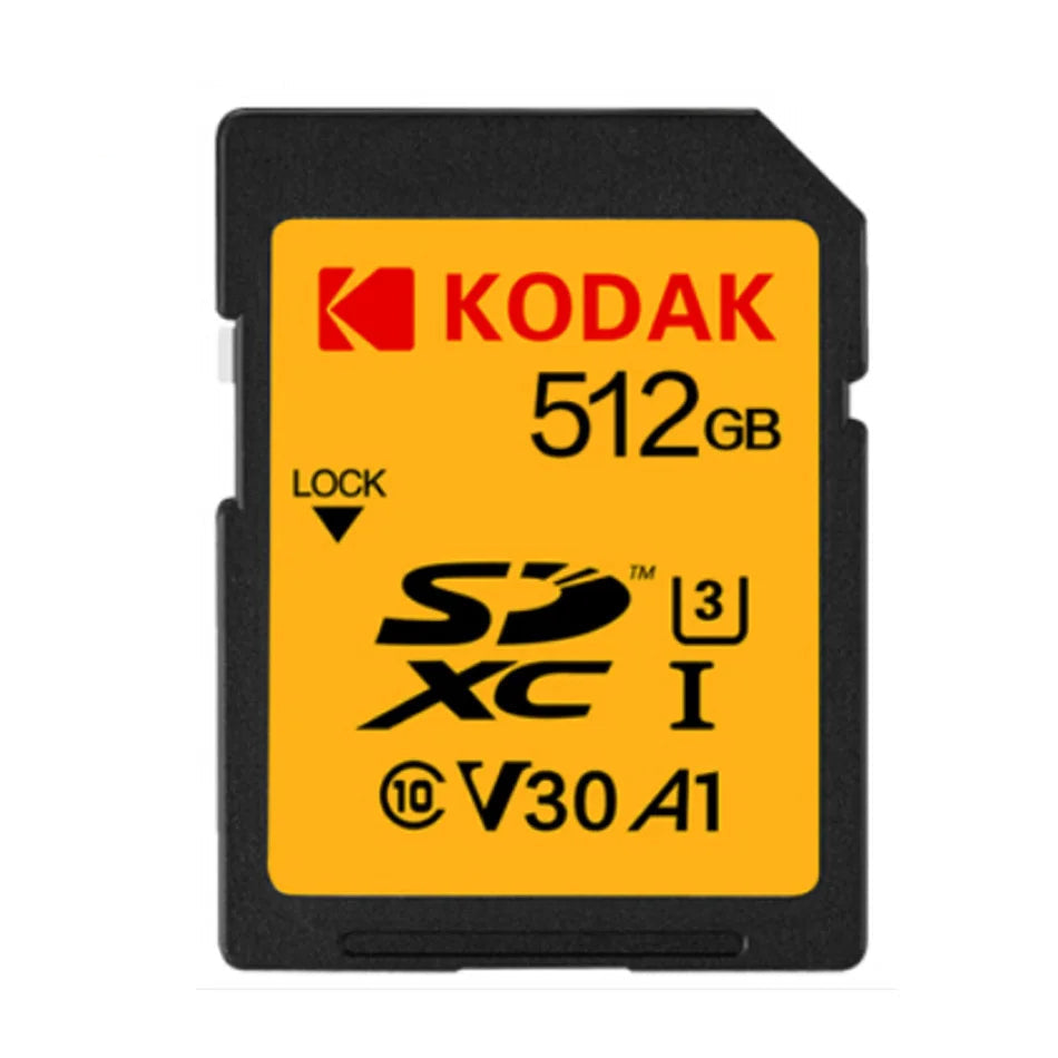 Carte mémoire SD Kodak SDHC 32 Go 64 Go 128 Go 256 Go 512 Go V30 V90 prise en charge de l'appareil photo