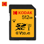 Carte mémoire SD Kodak SDHC 32 Go 64 Go 128 Go 256 Go 512 Go V30 V90 prise en charge de l'appareil photo