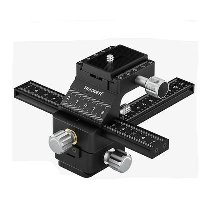 Rail de mise au point Macro 4 voies NEEWER, curseur avec plaque à dégagement rapide, pour appareil photo sans miroir Canon Nikon Fujifilm Sony...