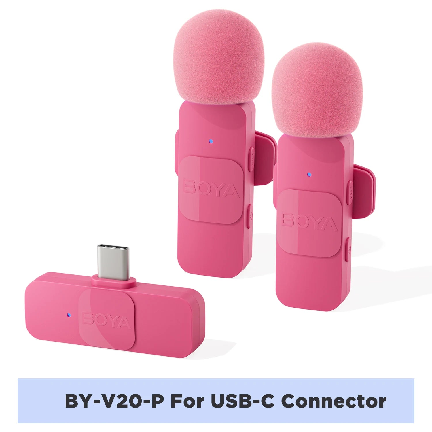 Mini Microphone Lavalier professionnel sans fil BOYA BY-V pour iPhone, iPad, Android, reflex, caméra, diffusion en direct, enregistrement de jeu, Interview, Vlog...