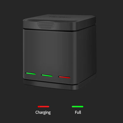 Batterie TELESIN pour GoPro Hero 5, 6, 7, 8, 1220 mAh + Chargeur Rapide à 3 Voies