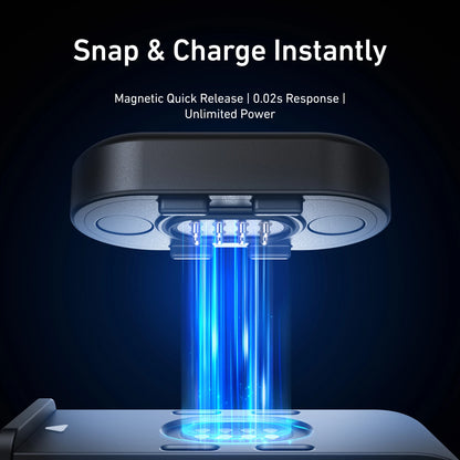 Chargeur latéral magnétique étanche TELESIN pour Gopro hero 9 10 11 12 13 type-c