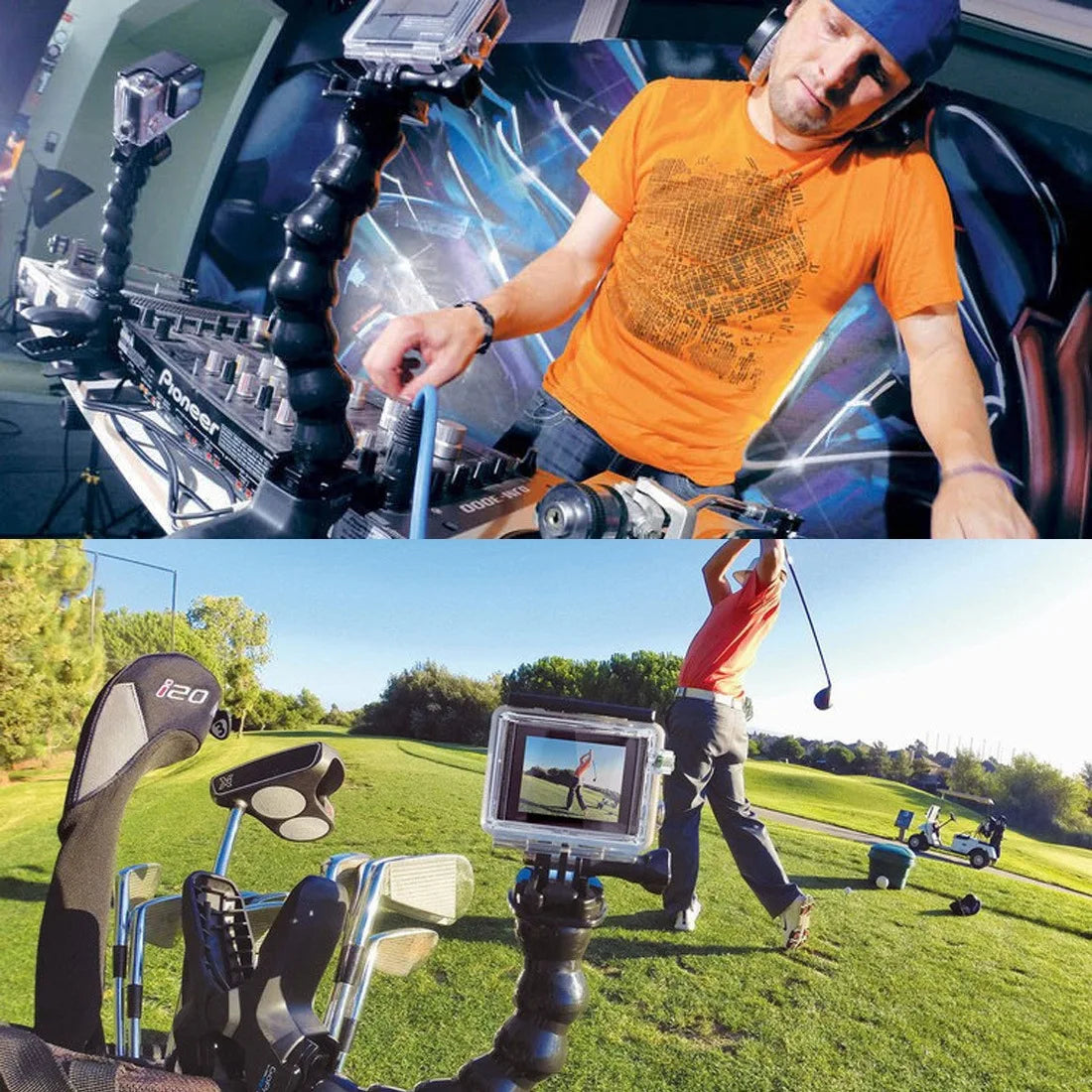 Bras Flexible Puluz pour GoPro HERO 12, 11, 10, 9, 8, 7, DJI Osmo Action Xiaoyi, Autres caméras d'action...