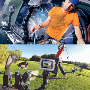 Bras Flexible Puluz pour GoPro HERO 12, 11, 10, 9, 8, 7, DJI Osmo Action Xiaoyi, Autres caméras d'action...
