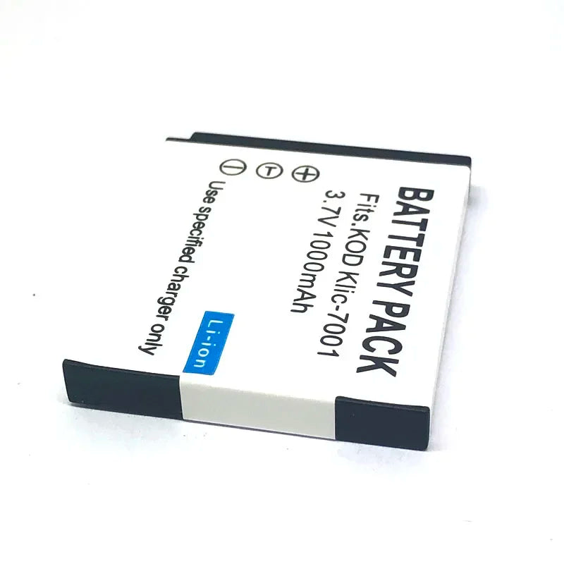 Batterie générique KLIC-7001 K7001 KLIC7001 + chargeur pour KODAK M341 M340 M320 M1073 V550 V570 V610 V705 M753 M763 M853 M863 M893 M1063 M1013