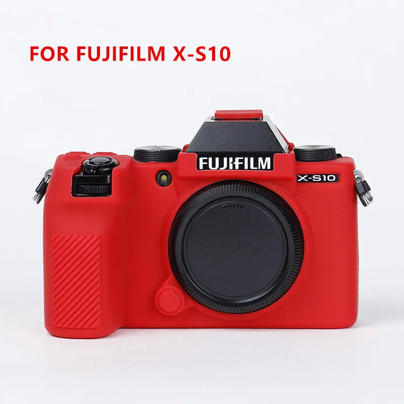 Housse silicone de protection anti-choc pour Fujifilm X-S10 XS10 X100V X-T200 X-T100 XT200 XT4 X-T4 X-T3 X-T30 XT30 X-A7 XA7 X-T20 X-T10 XT100