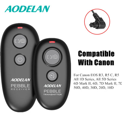 Télécommande AODELAN Déclencheur Sans Fil Pour Canon R100 R5C 80D 70D M6 ; Nikon Z9 D6 D5 ; Fujifilm GFX50SII, X-T30II Panasonic Sony...