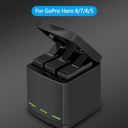 Batterie TELESIN pour GoPro Hero 5, 6, 7, 8, 1220 mAh + Chargeur Rapide à 3 Voies