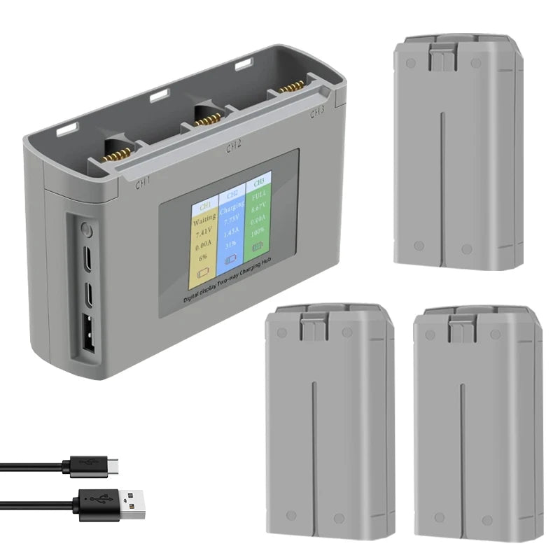 Batteries intelligente 2400mAh et chargeur pour drone Dji MINI 2SE 4K SE