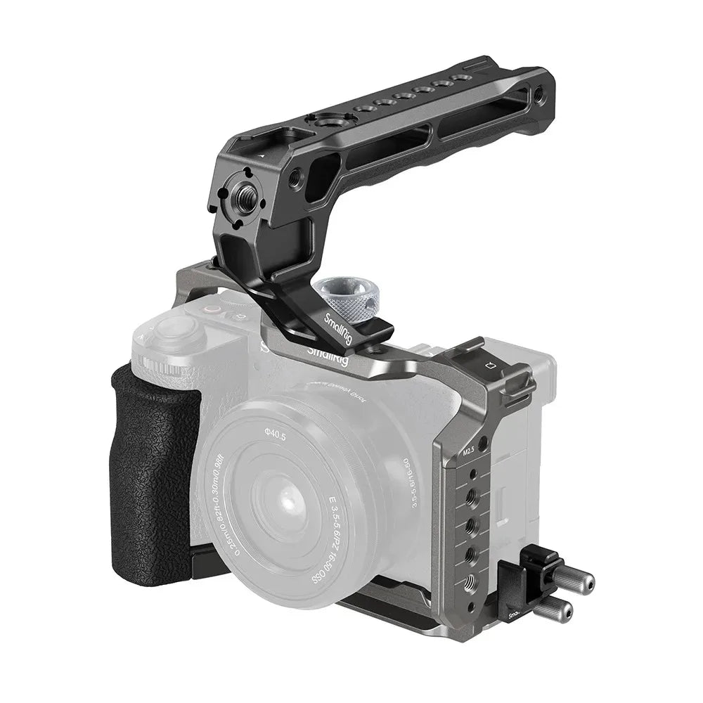 Cage SmallRig 5060 pour sony A6700 HawkLock Kit à dégagement rapide poignée en Silicone, serre-câble et plaque pour Arca