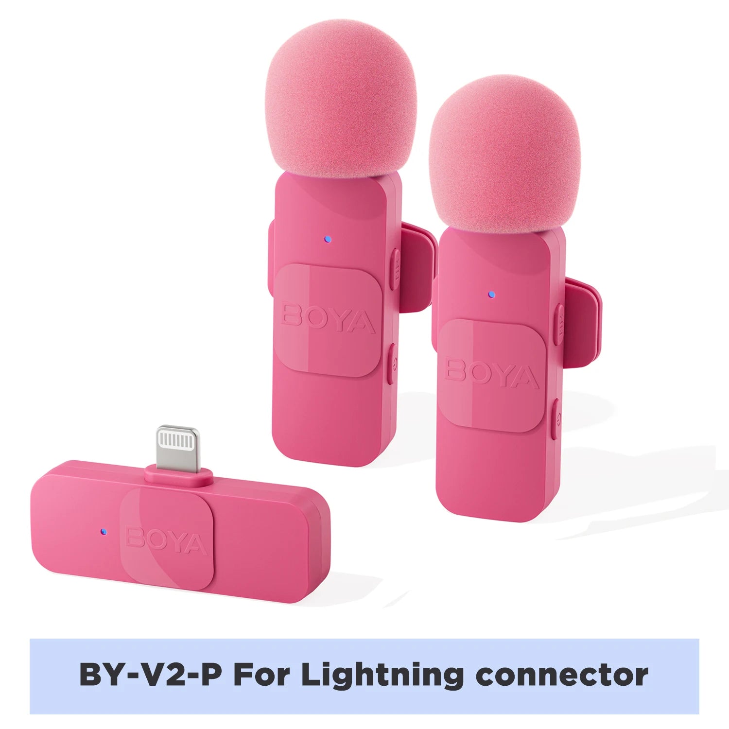 Mini Microphone Lavalier professionnel sans fil BOYA BY-V pour iPhone, iPad, Android, reflex, caméra, diffusion en direct, enregistrement de jeu, Interview, Vlog...