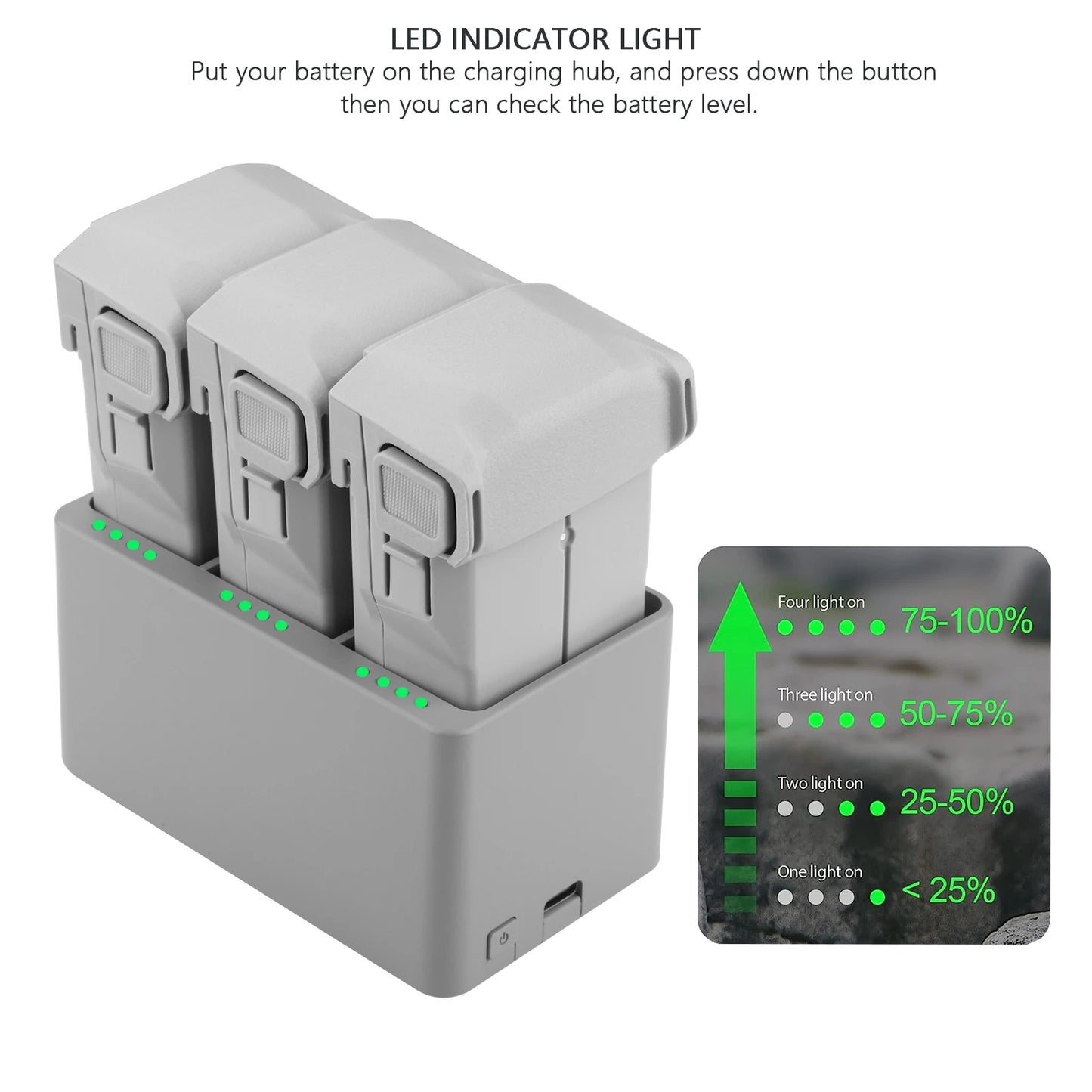 Batterie intelligente Probty + chargeur Hub pour Drone Dji Mini 4 Pro/Mini 3, Mini 3 pro, Plus