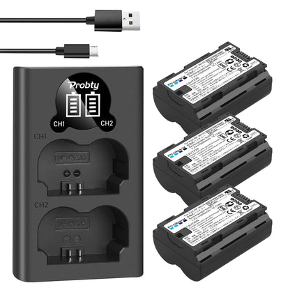 Batterie Probty 2600mAh NP-W235 NP W235 + chargeur double pour Fujifilm X-T5 X-T4 GFX 100S X-H2S GFX 50S II VG-XT4 Grip