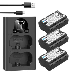 Batterie Probty 2600mAh NP-W235 NP W235 + chargeur double pour Fujifilm X-T5 X-T4 GFX 100S X-H2S GFX 50S II VG-XT4 Grip