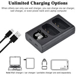 Batterie Batmax DMW-BLK22 BLK22 2280mAh + chargeur double pour Panasonic LUMIX DC-S5, DC-S5K, GH5 II, GH6, S5M2, S5M2X, GH5M2