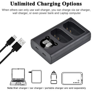 Batterie Batmax DMW-BLK22 BLK22 2280mAh + chargeur double pour Panasonic LUMIX DC-S5, DC-S5K, GH5 II, GH6, S5M2, S5M2X, GH5M2