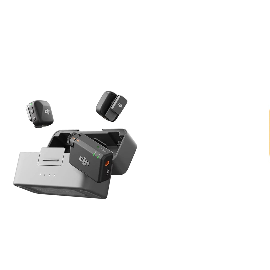 Microphone professionnel DJI Mini 2TX 1RX avec étui de charge