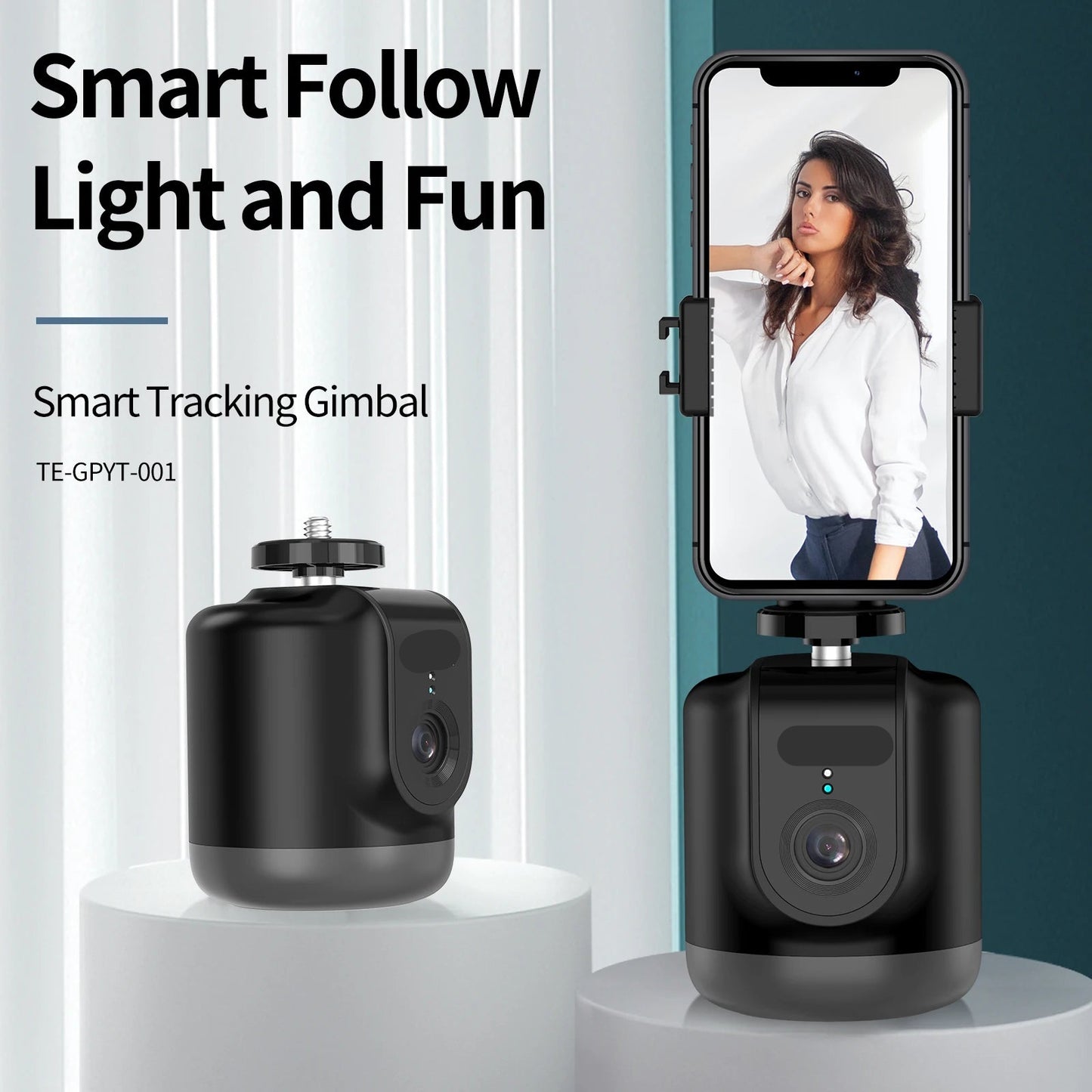 Gimbal intelligent Rotation à 360 ° Selfie Suivi automatique du visage pour GoPro Osmo Action Smartphone...