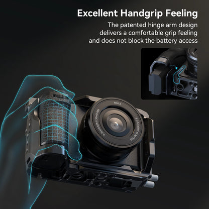 Cage SmallRig pour Sony Alpha 6700 Plaque de fixation rapide intégrée pour Arca avec serre-câble pour HDMI