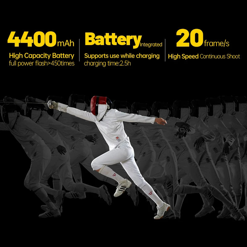 Flash stroboscopique JINBEI HD400pro 400W Flash extérieur TTL HSS 2.4G  sans fil tout-en-un batterie intégrée Monolight Studio