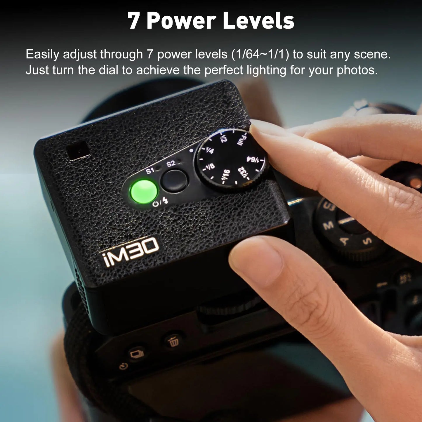 Mini Flash Godox iM30 iM20 pour Canon Fuji f1-230 Sony zv1 zve10 Ricoh gr3 Nikon Panasonic Olympus Pentax...