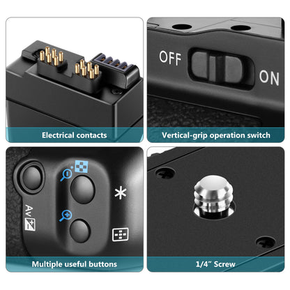 Grip Neewer BG-E8 pour Canon EOS 550D 600D 650D 700D/ Rebel T2i T3i T4i T5i haute qualité