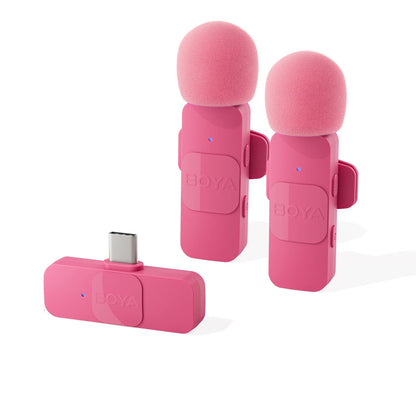 Mini Microphone Lavalier professionnel sans fil BOYA BY-V pour iPhone, iPad, Android, reflex, caméra, diffusion en direct, enregistrement de jeu, Interview, Vlog...