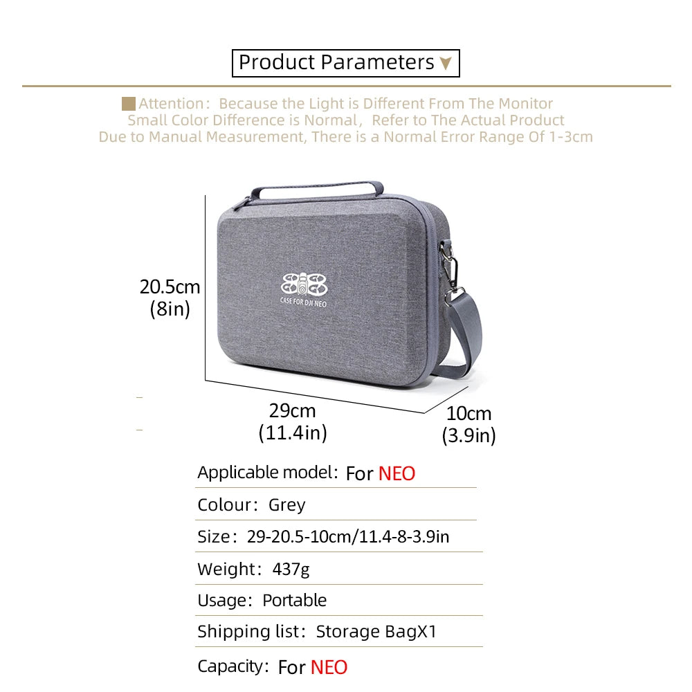 Etui, sac de transport pour drone DJI NEO