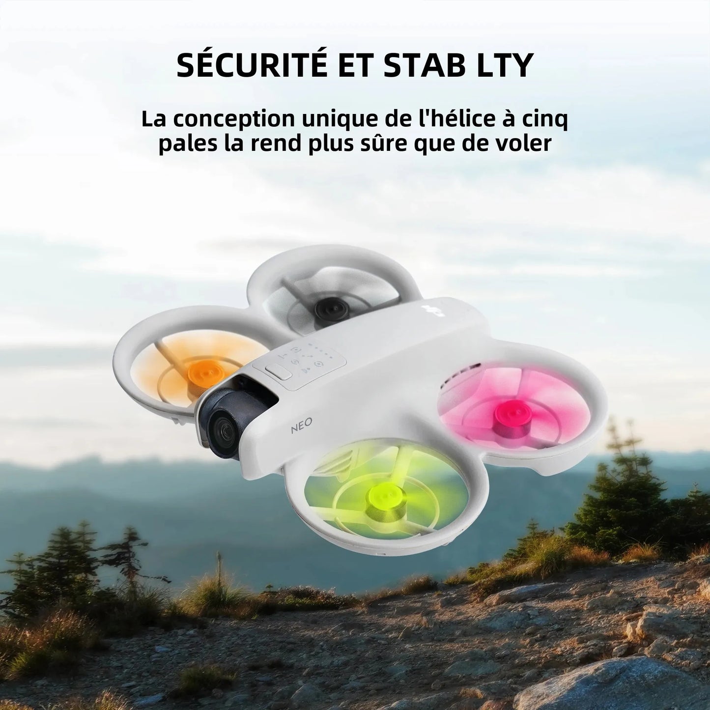 Paires hélices pour Drone DJI NEO,  avec tournevis, pièces de rechange, à dégagement rapide