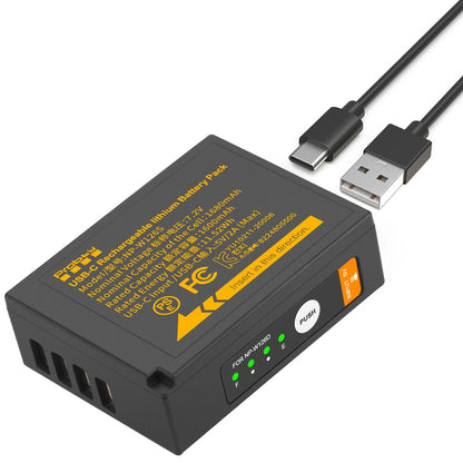 Batterie Probty NP-W126 NP-W126s charge usb-c pour Fuji X100VI X-T30 II X-S10 X-T200 X100F X100V X-A5 X-T50 X-Pro3 X-T3
