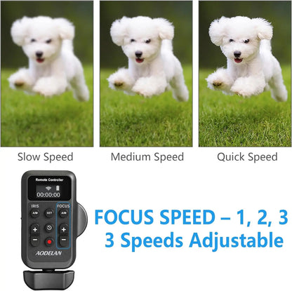 Télécommande AODELAN ZC-3 pour caméra camescope Sony et Canon sans fil LANC 2.5mm vidéo Zoom, mise au point, IRIS et enregistrement