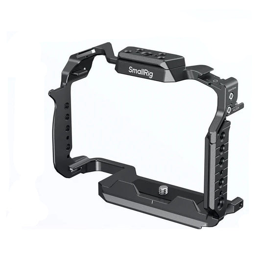 Cage SmallRig 4902 pour Panasonic LUMIX S1R II / S5 II / S5 IIX / G9 II w HawkLock à dégagement rapide avec plaque inférieure Arca-Swiss