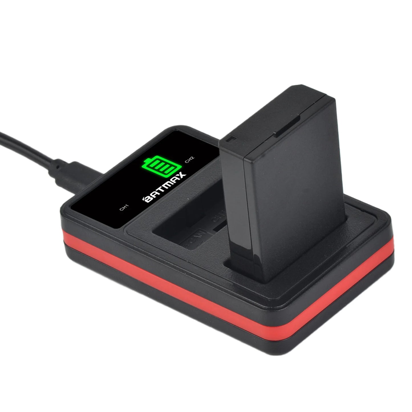 Batterie Batmax 1500mAh LP-E10 LPE10 + chargeur avec Port de Type C pour Canon EOS Rebel T3 T6 T7 T100 Kiss X50 X80 X90 1500D 3000D 4000D