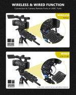 Télécommande AODELAN ZC-4 Remplace Sony RM-30BP Multifonctionnel Sans Fil pour Caméra Sony FOCUS Zoom ND Iris