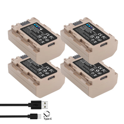Batterie Probty NP-FZ100 NPFZ100 NP FZ100 avec entrée 5 V 1 A type-c pour Sony A7 III, Alpha A7R III, A7R IV, A9, A6600...