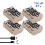 Batterie Probty NP-FZ100 NPFZ100 NP FZ100 avec entrée 5 V 1 A type-c pour Sony A7 III, Alpha A7R III, A7R IV, A9, A6600...