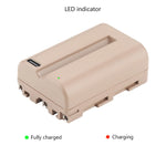 Batterie Probty 2250mAh NP-FM500H NP FM500H FM500H USB-C pour Sony Alpha A58 A57 A65 A77 A99 A900 A700 A580 A560 A550 A850