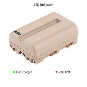 Batterie Probty 2250mAh NP-FM500H NP FM500H FM500H USB-C pour Sony Alpha A58 A57 A65 A77 A99 A900 A700 A580 A560 A550 A850