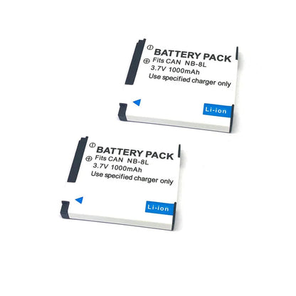 Batterie générique NB-8L NB8L NB 8L + Chargeur pour Canon PowerShot A3300 A3200 A3100 A3000 A2200 A1200 IS PC1589 PC1474 PC1585 PC1475 PC1590