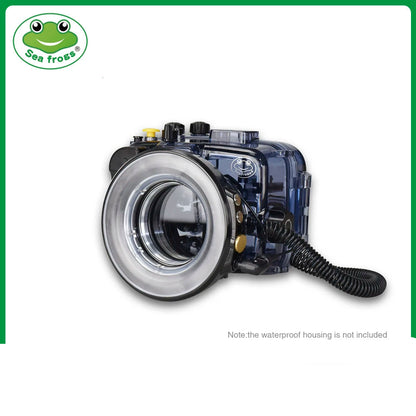 Lampe de poche sous-marine SL-108 Seafrogs avec anneau lumineux fileté de 67mm 1200LM avec lampe Macro de Charge USB pour Sony Olympus TG5/TG4/TG6...